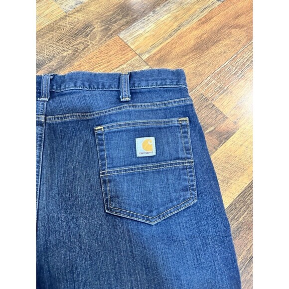 Carhartt Jeans Mens 40x34 Blue Dark Denim Straight Western Cowboy Workwear - Picture 6 of 6